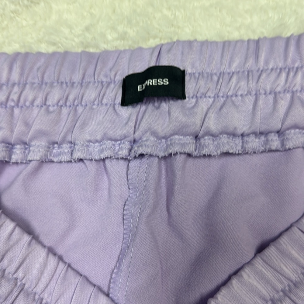 Express High Waist Lavender Shorts NWT - Picture 3 of 7